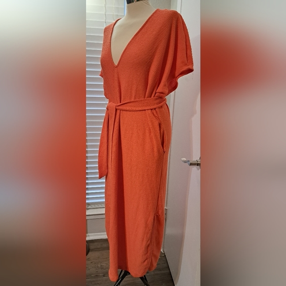 🤎Free People Alma Ribbed Belted Dress🤎 - Picture 4 of 9